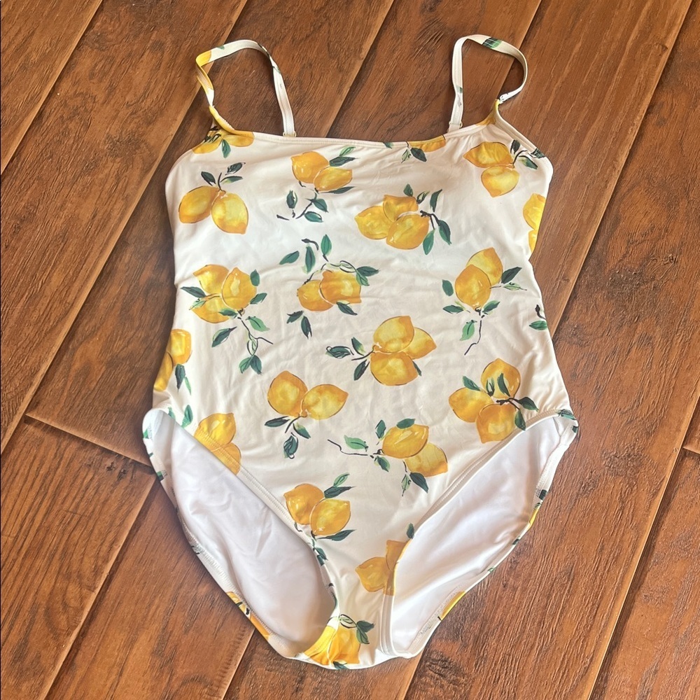 Kate Spade Lemon Print Swimsuit - Size XLT - Picture 2 of 12